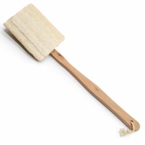 Loufah exfoliant pour le corps avec long manche