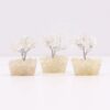 Mini arbre de pierres précieuses sur base d'orgonite - Quartz rocheux (15 pierres)