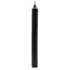 Bougies en vrac de couleur unie - Noir rustique - Lot de 10