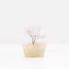 Mini arbre de pierres précieuses sur base d'orgonite - Quartz rocheux (15 pierres)
