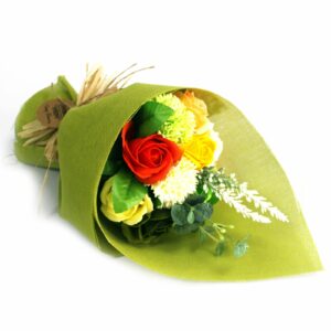 Bouquet de Fleurs de Savon "Fraîcheur Nature" - Jaune & Vert