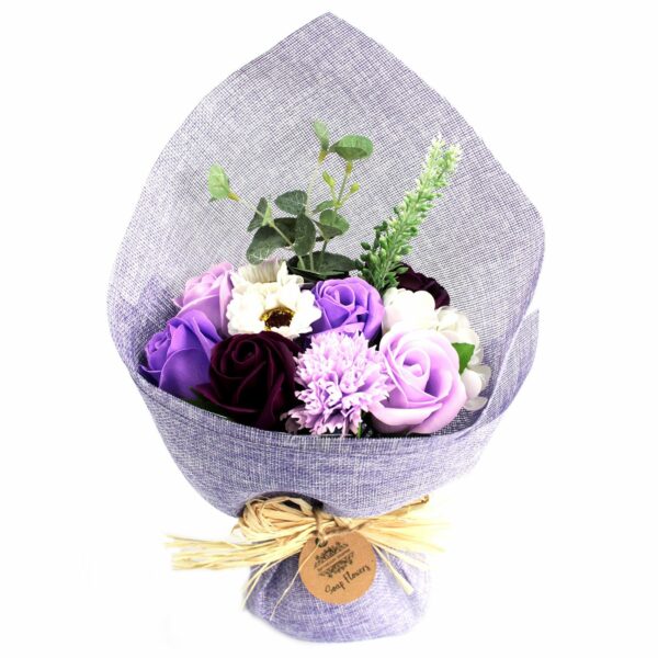 bG9jYWw6Ly9tZWRpYS8xSi9FRC82MFIzMEMxRzZHV0tFRDFKL2I1ZjdjMDQ0LmpwZWc.jpg Bouquet de Fleurs de Savon "Sérénité Violette" - Écrin Cadeau & Bain Zen