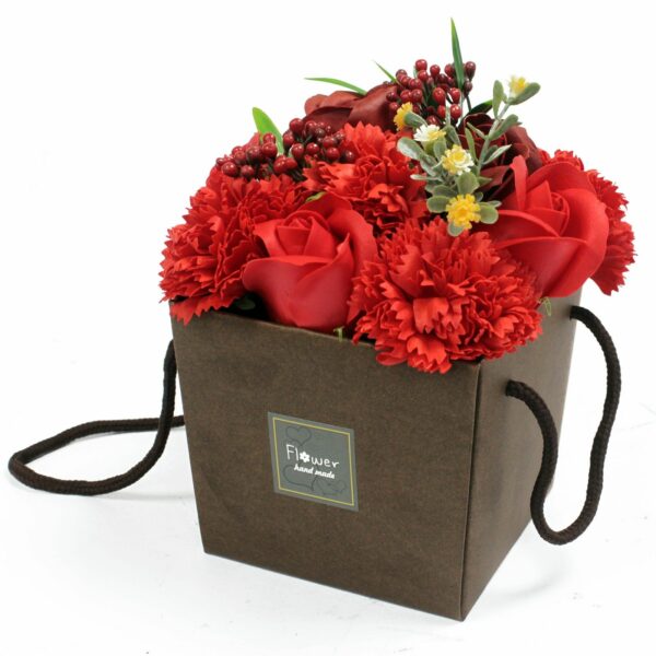 bG9jYWw6Ly9tZWRpYS9IUS9BQy82MFIzMEMxRzZHVjNBQ0hRLzkxYzlkOTFmLmpwZWc.jpg Bouquet de Fleurs de Savon "Passion" - Roses Rouges & Œillets